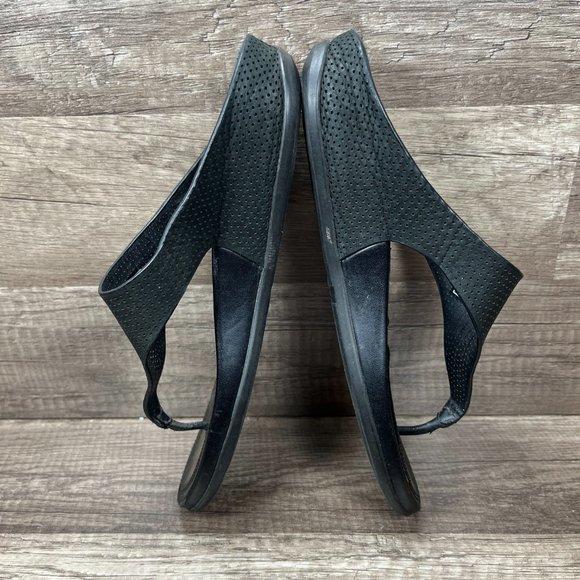 FitFlop Thong Flip Flops Black Womens US Size 7 EUR 38 17STV09 Sandals - Picture 5 of 10